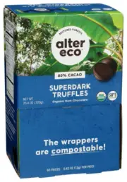 Alter Eco Organic Truffle Super Dark Chocolate 0.42 Oz Pack Of 60