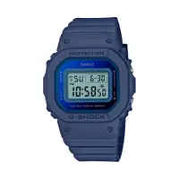 在飛比找蝦皮商城優惠-CASIO 卡西歐G-SHOCK 時尚方形金屬表面電子錶-藍