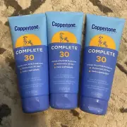 Lot Of 3 Coppertone Complete 30 SPF Sunscreen Lotion 7 fl oz Each EXP 06/2024