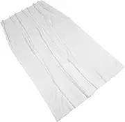HOOTNEE White Sheer Curtain Panels for Bay Windows Textured Privacy Drapes with Light Filtering for Bedroom Balcony Living Room Decor Elegant Easy to Maintain