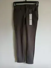 Girl's Hudson Taupe Poly Rayon Straight Leg Pant 5 Pocket Style Sz8