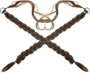 WRITWAA 2pcs Braided Ponytail Extension for Women Wrap Around Long Braided Wig Natural Look Hair Extensions Easy to Use and Attach Fashionable Ponytail Decoration