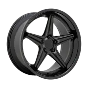 20x10 TSW Launch Matte Black W/ Gloss Black Lip Wheel 5x115 (15mm)