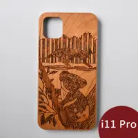 在飛比找PChome24h購物優惠-Woodu 木製手機殼 萌系無尾熊 iPhone 11 Pr