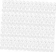 150Pcs Adjustable Mask Buckle Ear Protective Hook Slip S Shaped Connector for Comfortable Fit Reduces Ear Pressure Compatible White