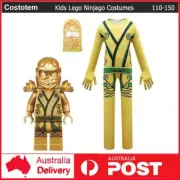 Kids Lego Ninjago Costume Cosplay Jumpsuit + Mask Ninja Halloween Book Week Suit