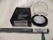 AVON Cosmic Eyeshadow "Starry Night" & Mega Effects Liquid Eye Liner in "Black"