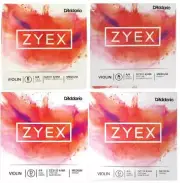D'Addario Zyex Violin String Set - 4/4 Size with Silver D
