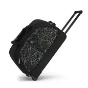 Small Rolling Duffle Bag with Wheels Travel 22 inch Carry On Light Black