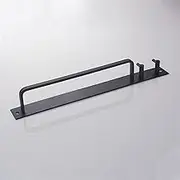 BLBMTCBCAG Bathroom Towel Rack Hanger Holder Black Towel Bar Aluminum Brushed Wall Mounted Bathroom Towel Holder with Hook Storage Hanger ToBarwel