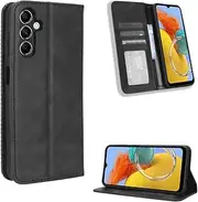Samsung Galaxy M34 5G Case [Wallet] [Clip Function] [Card Slots] [Magnetic Flip Cover] Compatible with Samsung Galaxy M34 5G Smartphone (Black)