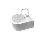 WS Bath Collections Flo 3149 15-11/16" Ceramic Wall Mounted / - White