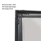 French Provincial Ornate Mirror - Black - Free Standing 50cm x 170cm