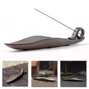 Ceramic Holders Leaf Shaped Incenses Burners Backflow Glaze Furnace Ash Catchers