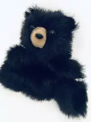Folkmanis Baby Black Bear Puppet Cub Plush Wildlife Toy Animal Full Body Hand