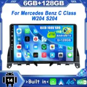 CarPlay Android 14 Car Stereo Head Unit For Mercedes Benz C Class W204 S204 DAB+