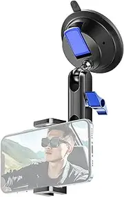 Suction Cup Phone Mount Suction Cup Mount for Phone with Dual 360°Rotatable Ball Head with Phone Clip
