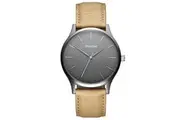 MVMT MT01-GML Black Dial Beige Leather Unisex Watch