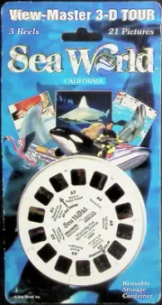 SEA WORLD San Diego California 3d View-Master 3 Reel Packet SEALED