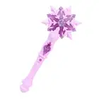 Light up Glow Snowflake Wand Kid Girl Cosplay Light up Snowflake Wand Glow Snow