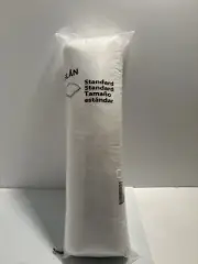 Ikea Softer Lightweight Pillow White Standard Queen 20x26" Machine Washable Slan