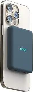 OISLE Magnetic Wireless Power Bank 8000mAh 【Thin & Compact】【Dual PD 20W Fast Charging】 Designed for Mag-Safe Compatible with iPhone 12/13/14 Plus/Mini/Pro/Pro Max (Blue)