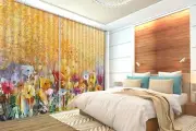 3D Flowers 3523 Blockout Photo Curtain Printing Curtains Drapes Fabric Window AU