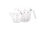Gourmet Kitchen 2 Piece Weight Conversion Measuring Cups 500ml & 1000ml