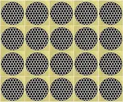 JHZABPO Match Striker Paper with Adhesive, Black Honeycomb Striker Paper, Adhesive Backed Striker Paper 24mm Round