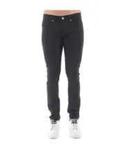 logo-patch denim jeans 33,34,35,38,31,32 Black