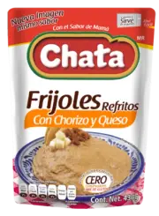 CHATA REFRIED BEANS BAYOS, BLACK, CHILORIO & CHORIZO AND CHEESE 430 g