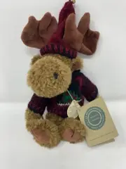 Moose Plush Boyds Bear "Myron Von Hindermoose" With Sweater & Hat Bearwear New