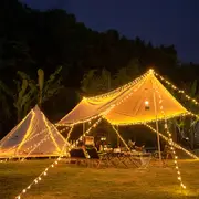 10M 80LED Outdoor Garland Ball String Lights for Camping Party Hanging Lights Decorative Christmas Lights