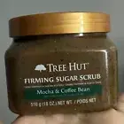 Tree Hut Mocha & Coffee Bean Firming Sugar Scrub with Caffeine 18 oz New