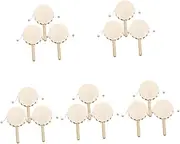 GETAJGHSD 15 pcs Boys and Kit Rattle-Drum for Handheld Painting Model Drum Unfinished Graffiti Hand-Painted Craft Rattle DIY Blank Supplies Shaking Wood Wooden Painted