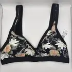 Skye Women's Standard Harlow V-Neck Bikini Top Floral Medium
