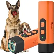 The BarkShield Pro - Bark Shield Anti Barking Device for Dogs, 2025 New Dog Bark Deterrent Device with HD Display and LED Flashlight, Stop Bad Behavior Without Yelling or Swatting (Orange)