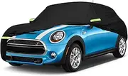Waterproof Car Covers Custom 100% Fit for 2002-2021 Mini Cooper/Cooper S with Windproof Strap, Door Zipper, Cotton Lining Car Covers