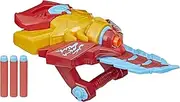 Marvel Avengers Mech Strike Monster Hunters Iron Man Monster Blast Blade Roleplay Toy with 3 NERF Darts, Toys for Kids Ages 5 and Up
