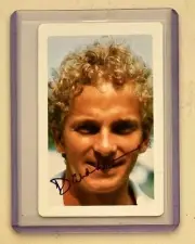 DAVID GOWER CRICKET SIGNED IN PERSON JVC ARDMONA TRADE CARD BUY GENUINE