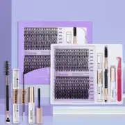 DIY Lash Extension Mix Styles Lash Clusters Individual with Bond & Seal Remover