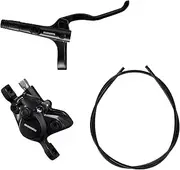 [SHIMANO] Non-Series MTB BR-MT200 / BL-MT200 Bled Brake Lever/Post Mount calliper, Black, Front Right, One Size, VARMT200