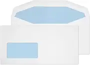 Blake Purely Everyday DL+ 114 x 229 mm 110gsm Mailer Gummed Low Window Envelopes (8704) White - Pack of 1000
