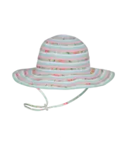 Millymook Girls Floppy Hat - Mint Green Floral