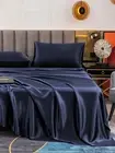 19 Momme Bedding Set 4 Pcs Nature Silk Set Fitted & Flat Sheets & 2 Pillowcases