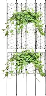 Plant Support Trellis - Indoor Plant Trellis, Garden Plant Frame Lattice Stake | Garden Lattice Stake Plant Support Frame, Gardening Supplies, Garden Trellis for Cucumbers, Tomatoes, Clematis