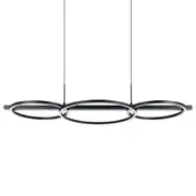 Eglo Lanacera Modern Metal 40.5W LED Dimmable Circles Linear Pendant Light