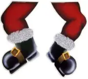 Christmas Magnets posable SANTA LEGS car fridge decal flexible bumper sticker