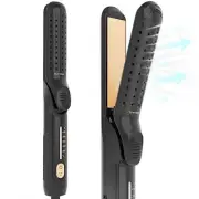 Flat Iron Hair Straightener and Curler 2 in1 | 360° Airflow Styler Curling Ir...