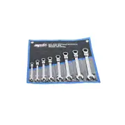 SP Tools 8Pcs Gear Drive ROE Spanner Set - Flex Head SAE Wrench Cr-V Steel